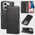 HURTEL Kožna torbica za iPhone 16 Pro crna