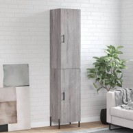 Visoka komoda siva sonome 34,5x34x180 cm od konstruiranog drva