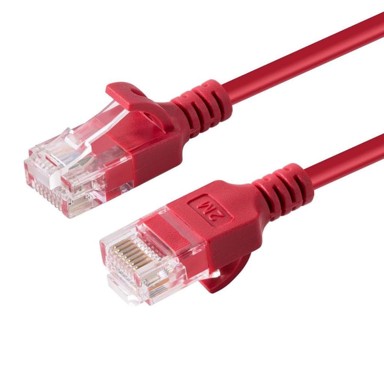 U/UTP Mrežni kabel CAT6A Slim, 2 m, crveni