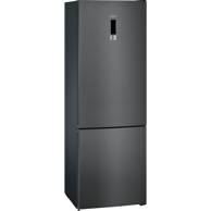 SIEMENS iQ300 Samostojeći kombinirani hladnjak KG49NXXEA, 438 l, crni/nehrđajući čelik