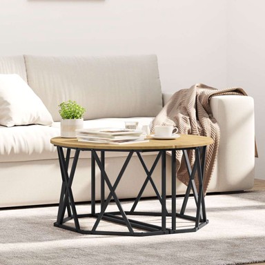 Stolić za kavu, Artisan hrast, 31,5 x 31,5 x 16,5 inča, izrađen od inženjerskog drva