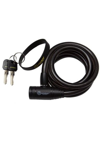 Auvray city spiralni kabel s bravom - duljina 150 cm, promjer 12 mm + privjesak za ključeve