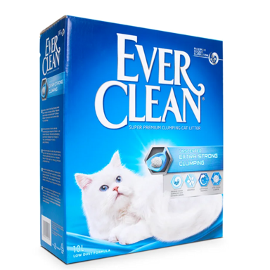 EVER CLEAN Pijesak za mačke Extra Strong Unscented 10 L