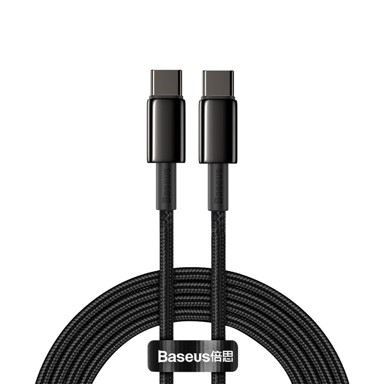 BASEUS USB kabel tip C, 100 W, 5 A, 2 m, crni