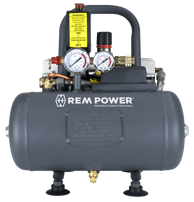 REM POWER Klipni kompresor EL 142/8/6, tihi, bez ulja