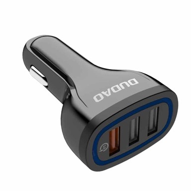 DUDAO Auto punjač Quick Charge, 3.0, 18W, 3x USB