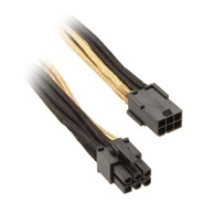 SILVERSTONE Kabel SST-PP07-IDE6BG, PCIe 6-pin na 6-pin, 250 mm, zlatno/crna