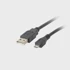 LANBERG Kabel USB CA-USBM-10CC-0010-BK, crni, 1m, USB 2.0, Micro-USB B na USB A
