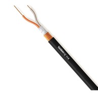 TASKER Kabel mikrofonski C114, 2x0.25 mm², 1 m, crna