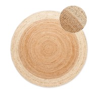 HANSE HOME Obostrani/ručno rađen juten okrugao tepih u prirodnoj boji ø 160 cm Jutta Gold 