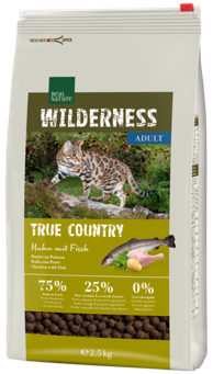 REAL NATURE Suha hrana za mačke Cat Wilderness Adult True Country 2,5 kg