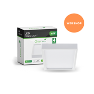 GREEN TECH LED panel 6 W nadgradni kvadratni IP44 4200 K
