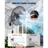 VEVOR Zidni ventilator, 810 x 540 x 940 mm, oscilirajući, funkcija magle
