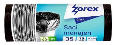 ZOREX Vreće za smeće Classic, 35 l, 50 x 70 cm, LDPE, 15/1