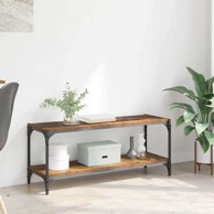 TV ormar, 100 x 33 x 41 cm, obrađeno drvo i čelik, staro drvo