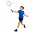 Set za badminton, reketi, 3 loptice, navlaka, plava