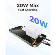 UGREEN Punjač 55554, GaN, 20W, 1x USB-C, bijeli