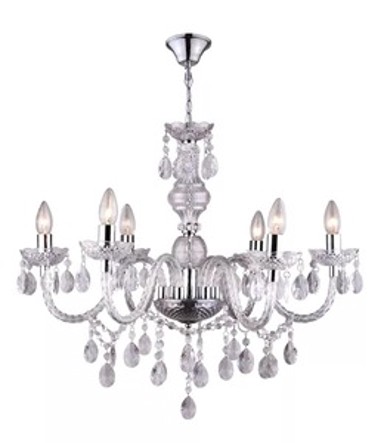 Viseći luster Cuimbra I (Ø47 cm), 5xE14, siva