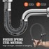 VEVOR Kanalizacijski kabel za čišćenje 30,5 mx16 mm sa 7 rezača, crni