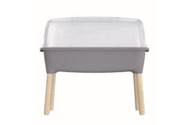PROSPERPLAST Sadilica Respana Planter Wood High Set 150510, 78 cm, siva