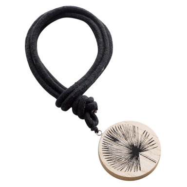 DOUCEUR D'INTÉRIEUR Kopča Teaky drvena/tekstilna za zavjese