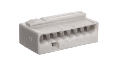 WAGO Mikro brzi konektor 8x 0,6-0,8 mm² svijetlo 243-308 /pakiranje od 50 kom, siva