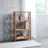 UNIQUE FURNITURE Regal od punog hrasta u prirodnoj boji 70x124 cm X-Shelf