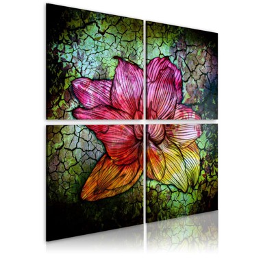 Slika Glass flower 40x40