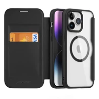DUX DUCIS Preklopna torbica Skin X Pro, MagSafe kompatibilna, za Apple iPhone 15 Pro, crna