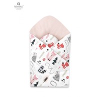 MIMINU Jastuk dekica za nošenje novorođenčeta, Vesela lisica roza