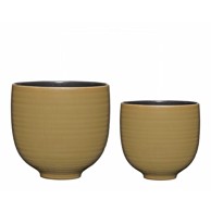 HÜBSCH Keramičke ručno rađene navlake za tegle u kompletu 2 kom ø 31 cm Yuka 