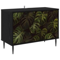 TV ormarić Elburg 69 x 33 x 50,5 cm od konstruiranog drva, crni hrast
