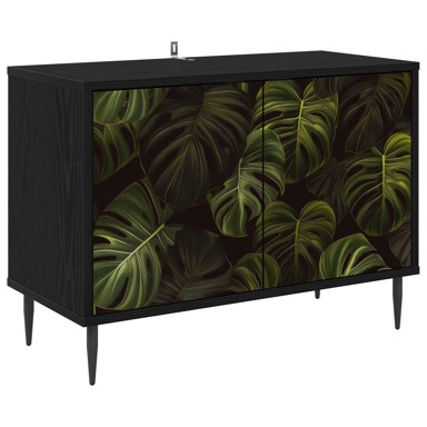 TV ormarić Elburg 69 x 33 x 50,5 cm od konstruiranog drva, crni hrast