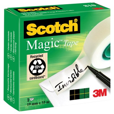 3M Nevidljiva ljepljiva traka, Scotch Magic 810, 19 mm x 33 m
