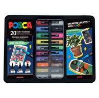 POSCA Markeri u metalnoj kutiji UNI GIFT, 20 kom.