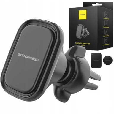 Magnetski automobilski držač za telefon SC08 za ventilacijski otvor, crni