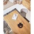 KAVE HOME Blagovaonski stol s pločom stola u dekoru hrasta u prirodnoj boji 90x160 cm Lotty 