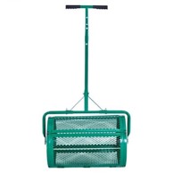 VEVOR Rasipač za kompost 67x41x125 cm s podesivom ručkom, crna