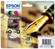 EPSON Tinta za printer DURABrite Ultra XL Multipack BK/C/M/Y T 163 T 1636