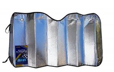 Dvostrano sjenilo protiv sunca standard 130x60 cm,srebrna
