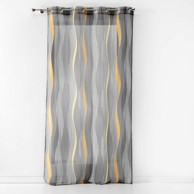 DOUCEUR D'INTÉRIEUR Siva prozirna zavjesa od voila 140x240 cm Ondulys