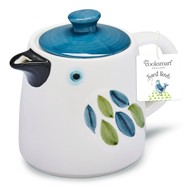 COOKSMART Keramički čajnik Forest Birds, bijeli/plavi