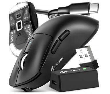 ATTACK SHARK Gaming miš X3 Pro, bežični, 8K, tri načina povezivanja, ultralagani