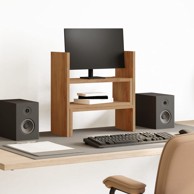 Organizator za stol podesivi, 40 x 17 x 41 cm, drveni, boja hrasta