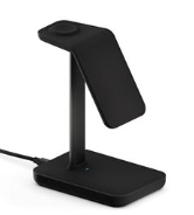 TWELVE SOUTH Punjač HiRise, magnetski, bežični, 3-u-1, crni