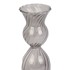 PT LIVING Sivi stakleni svijećnjak Swirl, visina 17 cm