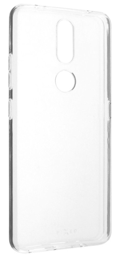 Maskica za Nokia 2.4, silikonska, sa zaštitnim staklom, prozirna