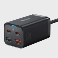 BASEUS Zidni punjač GaN3 Pro, 2x USB + 2x Type C, PD, 65W, crni