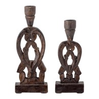 BLOOMINGVILLE Drveni svijećnjaci u setu 2 kom Bernie 