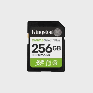 KINGSTON Memorijska kartica SDXC Canvas Select Plus Gen3, 256GB, 150MB/s, C10, UHS-I, U1, V10